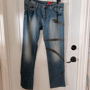 V Cristina Snake Jeans Sz 10